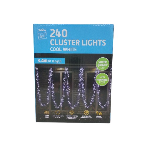 UBL LED CLUSTER LIGHTS 240 WHITE