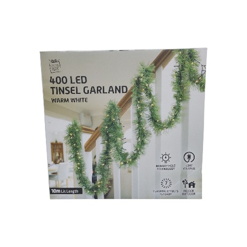 UBL PRE-LIT GARLAND 10M WARM WHITE