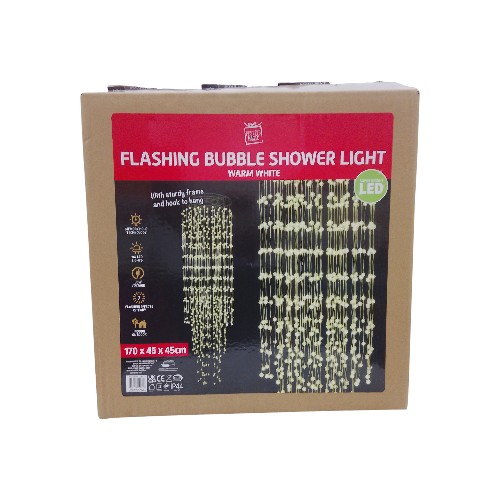 UBL LED BUBBLE BALLS SHOWER LIGHT WARM 170CM