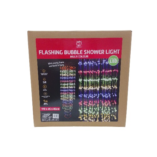 UBL LED BUBBLE BALLS SHOWER LIGHT MULTI 170CM