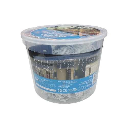 UBL LED ICICLES LIGHTS 500 TUB WHITE