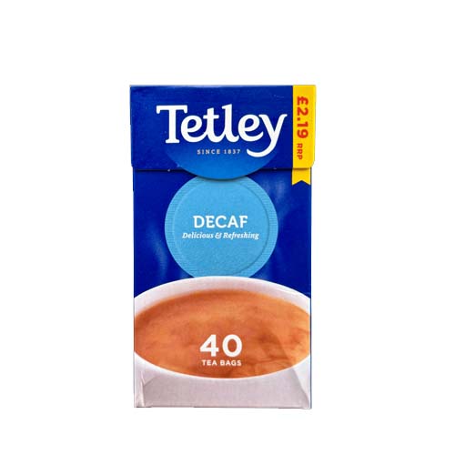 TETLEY DECAF TEA 40S