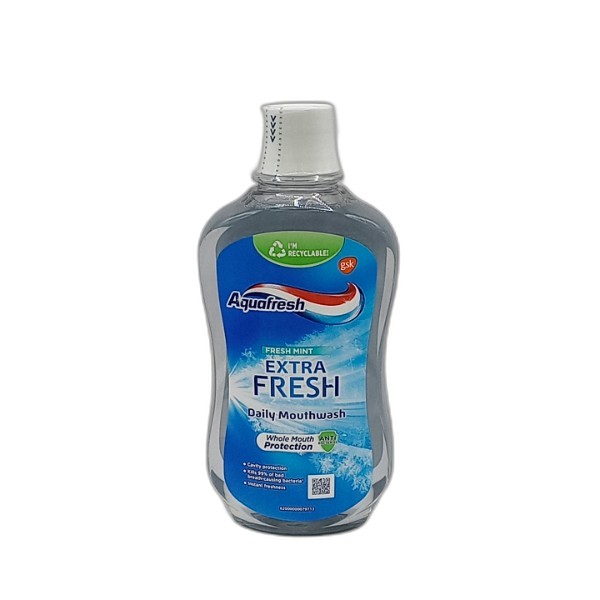AQUAFRESH FRESH MINT MOUTHWASH 500ML