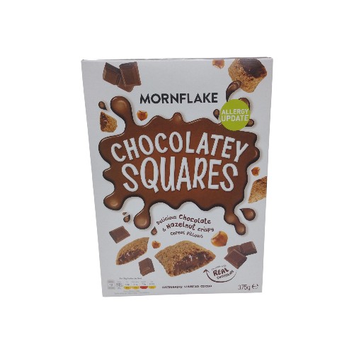 MORNFLAKE CHOCOLATE SQUARES 375G