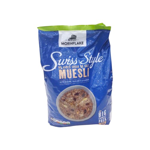 MORNFLAKE NO SUGAR MUESLI SWISS STYLE 1.1KG