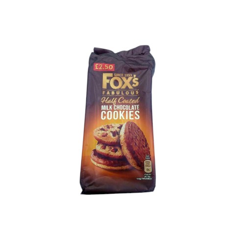 FOXS HALF COATED MILK COOKIES 180G