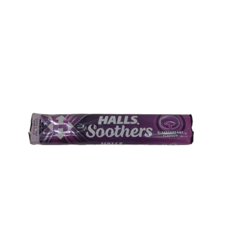 HALLS SOOTHERS BLACKCURRANT SWEETS 45G