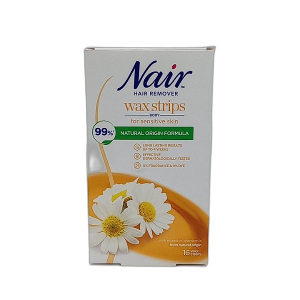 NAIR BODY WAX STRIPS 16PCS