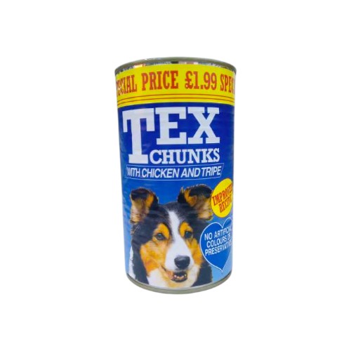 TEX DOG FOOD CHICKEN CHUNKS 1.2KG
