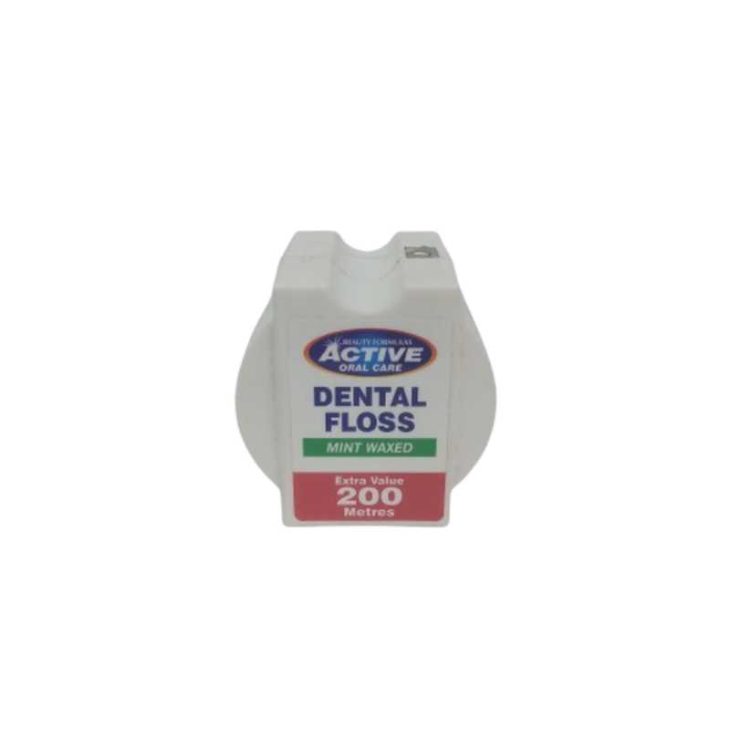 ACTIVE DENTAL FLOSS MINT WAXED 200M