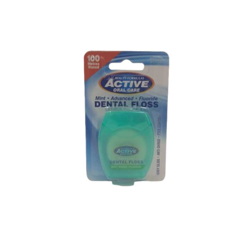 ACTIVE DENTAL FLOSS MINT WAXED 100M