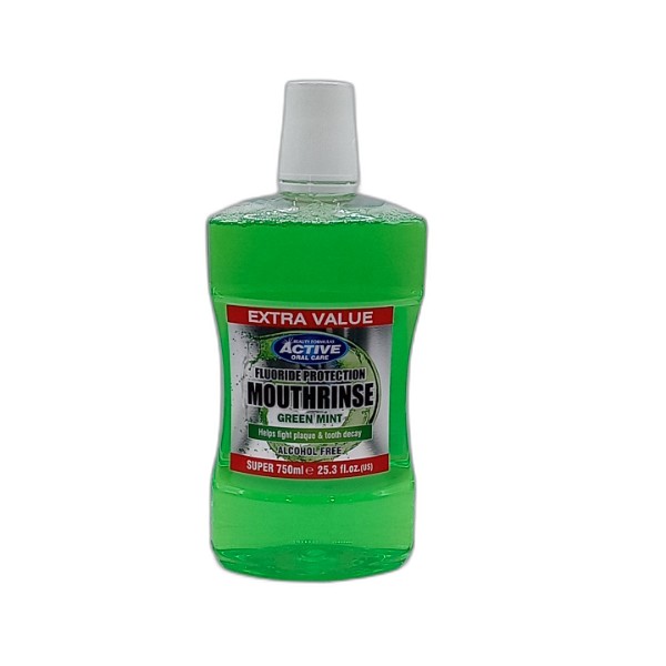 BEAUTY FORMULAS MOUTHWASH 750ML GREENMINT