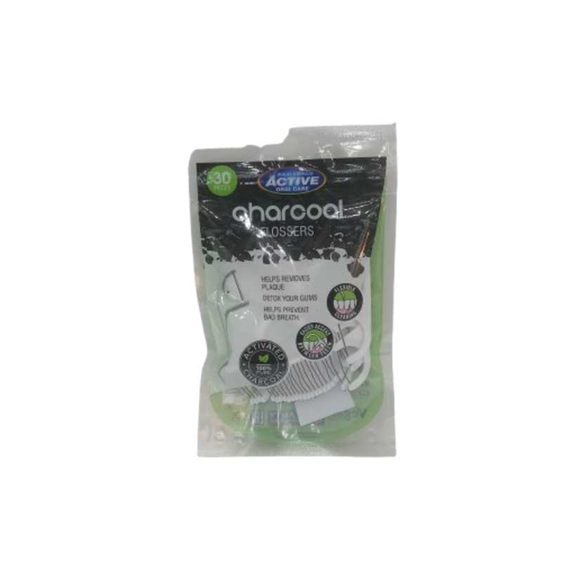 FLOSSERS CHARCOAL DENTAL 50 BEAUTY FORMULAS