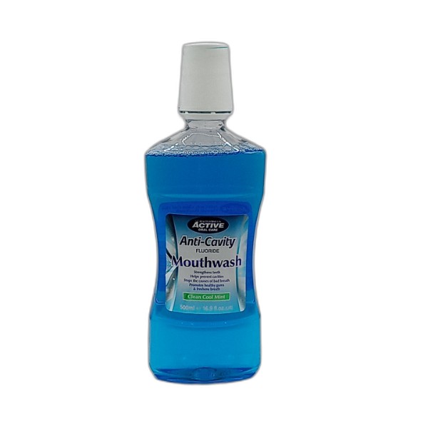 ACTIVE MOUTHWASH 500ML ANTI-CAVITY COOLMINT