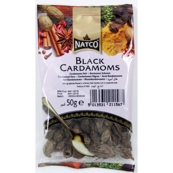 NATCO CARDAMOMS BLACK 50G