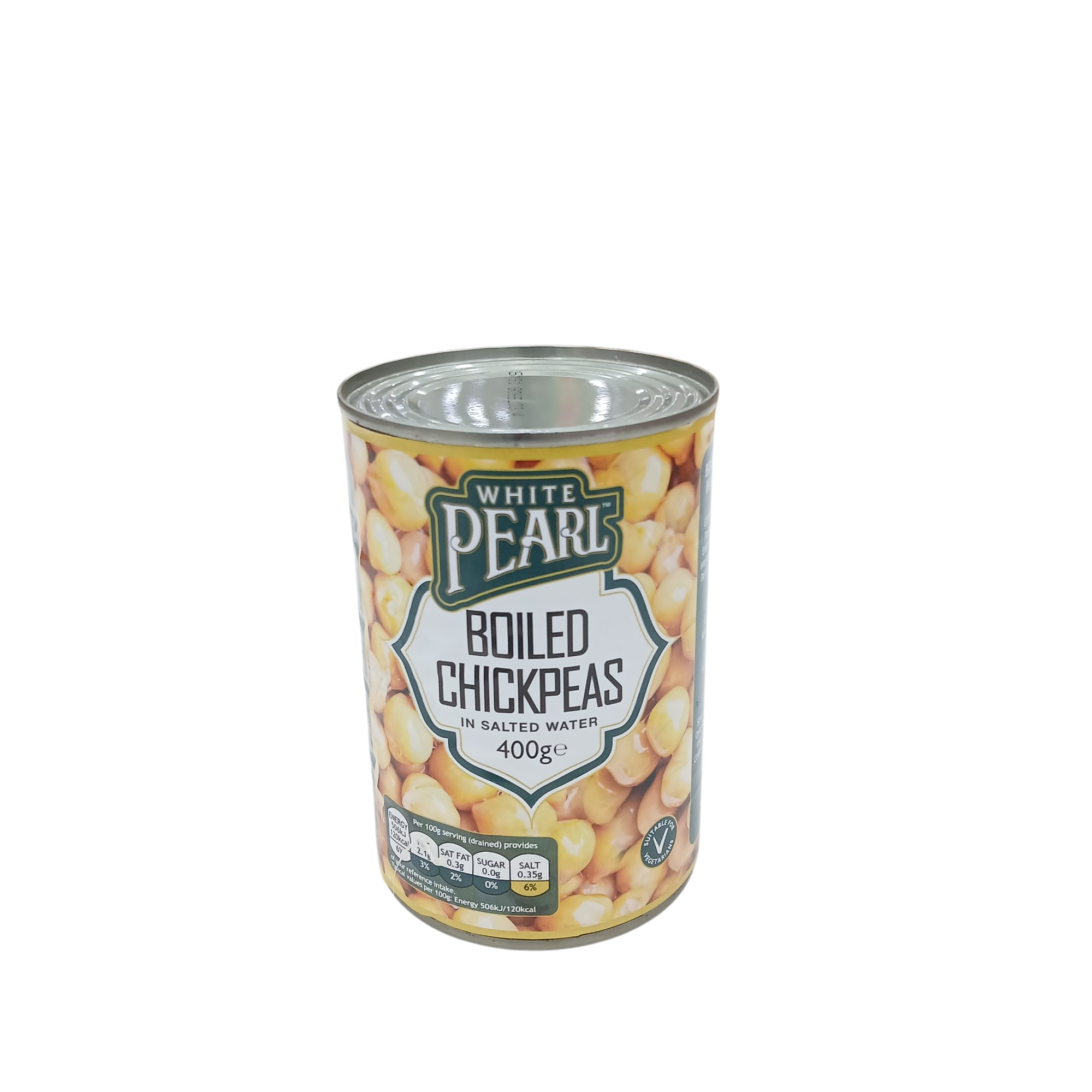 WHITE PEARL CHICK PEAS 400G