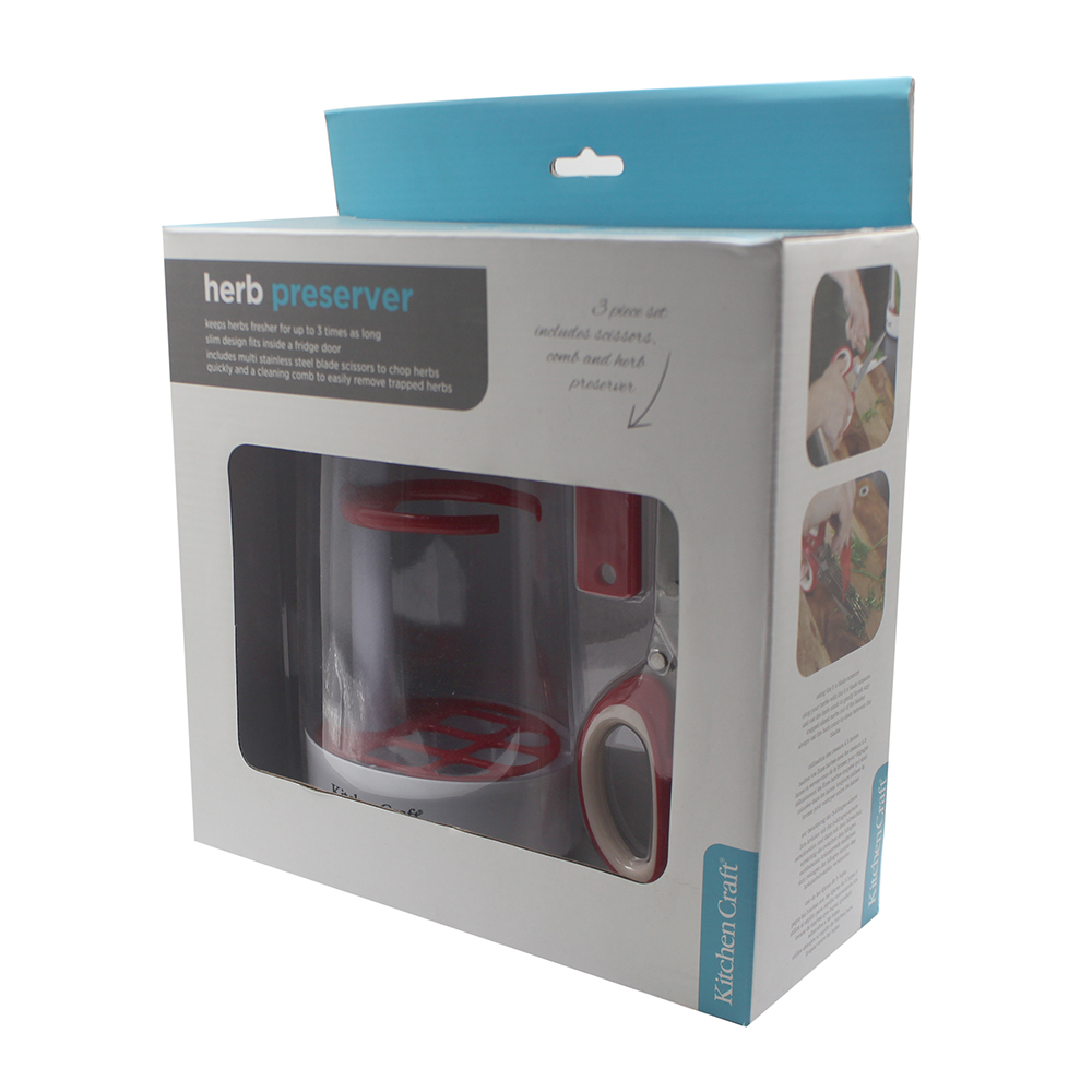 HERB BOX/SCISSOR 2PCS SET KITCHEN CRAFT