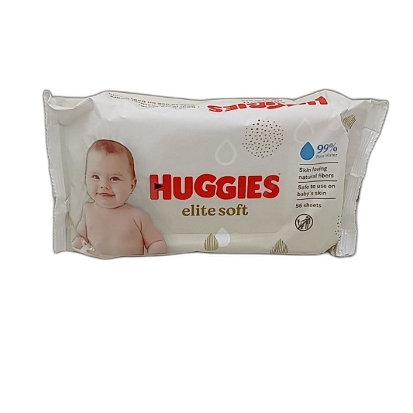 HUGGIES ELITE SOFT BABY WIPES 56S