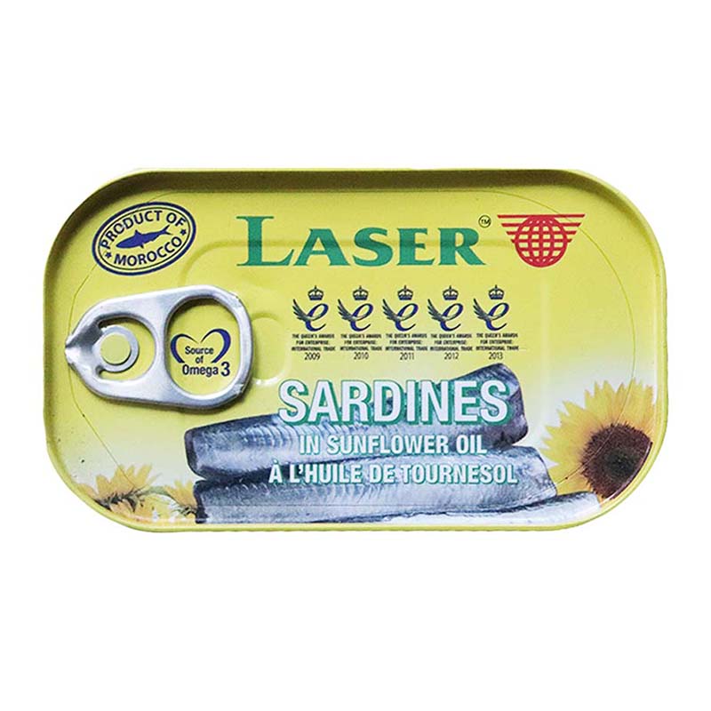 LASER SARDINES 125G