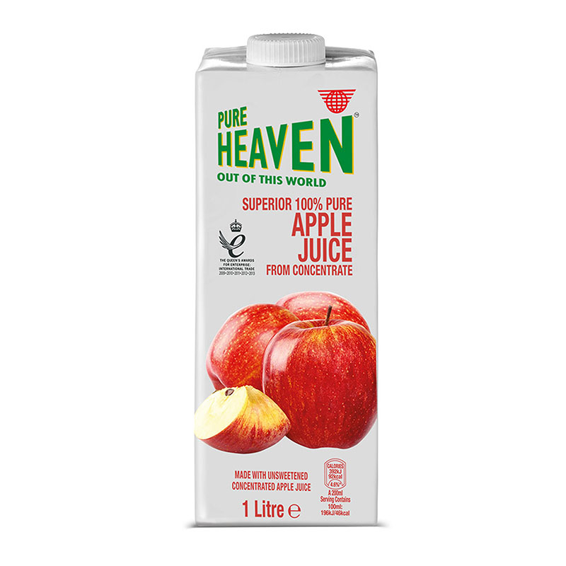 PURE HEAVEN APPLE JUICE 1L