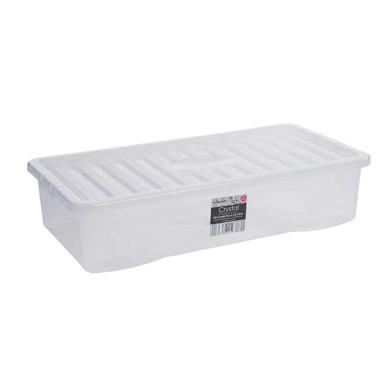 WHAM STORAGE BOX W LID 42L CLEAR