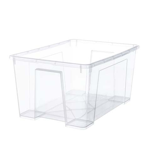 WHAM STORAGE BOX W LID 160L CLEAR