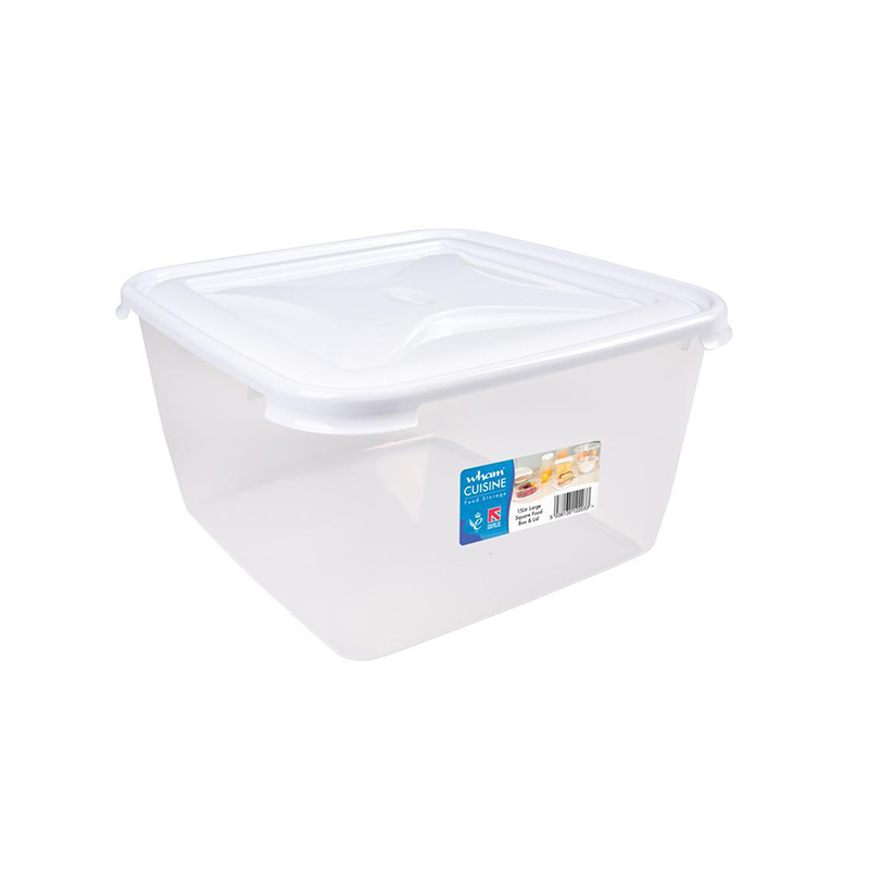 WHAM FOOD STORAGE BOX W LID 15L CLEAR