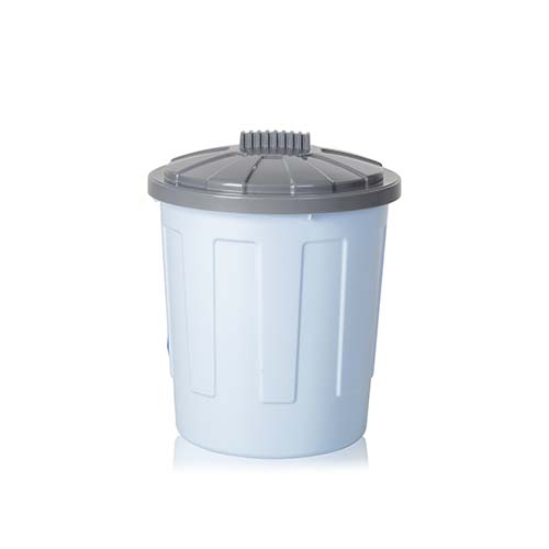 WHAM PLASTIC FUN BIN W LID 21L GREY.