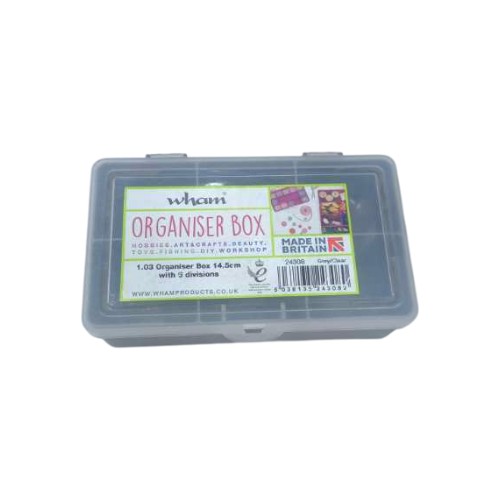 ORGANISER BOX 15CM 6 DIVISION WHAM