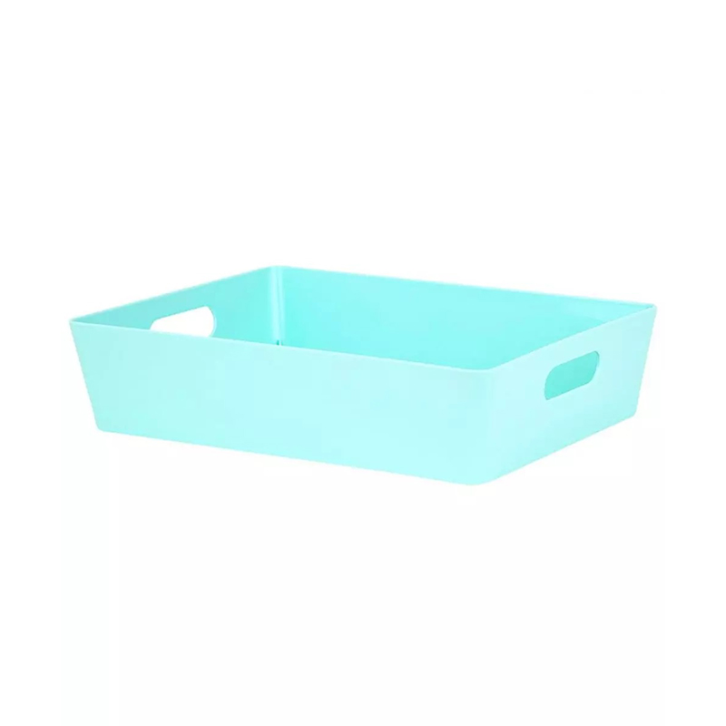 BASKET RECT 25X20CM PLASTIC STUDIO BLUE WHAM