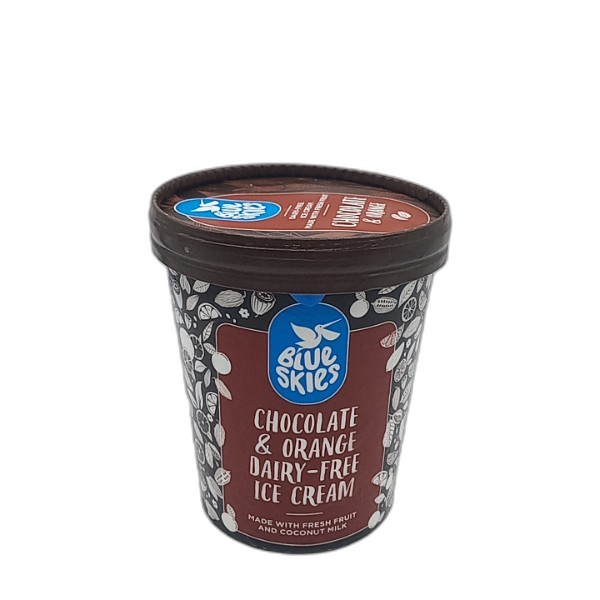 BLUE SKIES CHOC ORANGE ICE CREAM 450ML