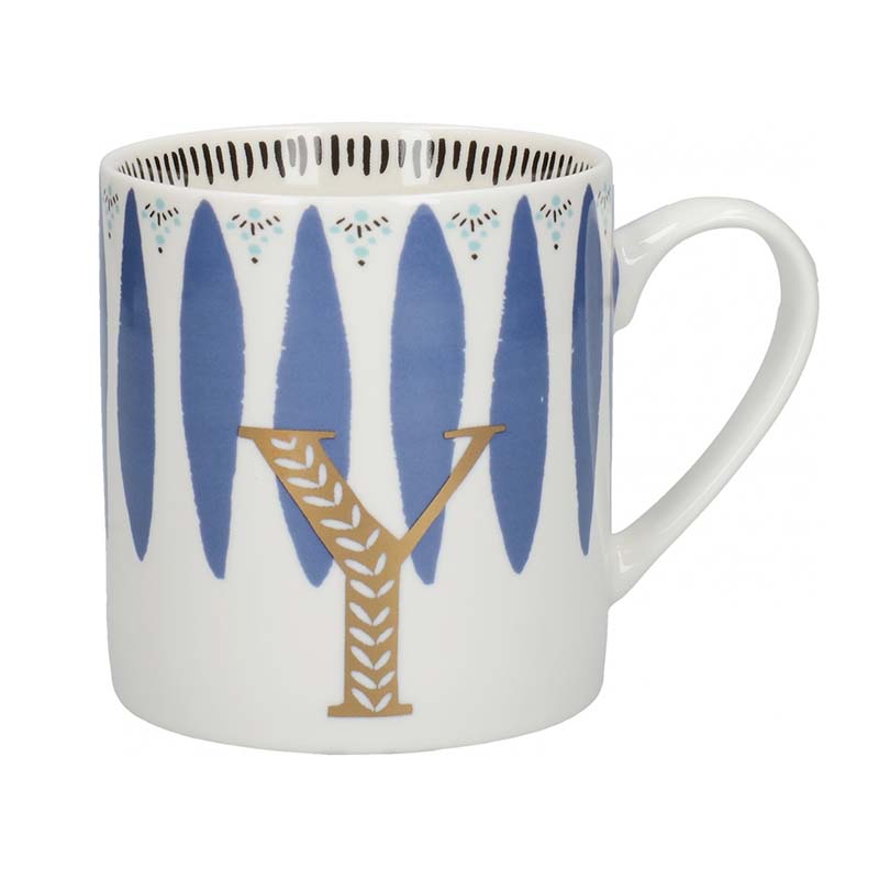 MUG CERAMIC ALPHABET Y 8CM ROUND