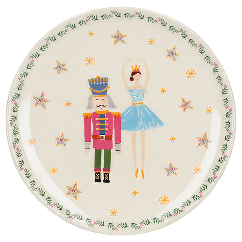 PLATE CERAMIC BALLERINA 18CM