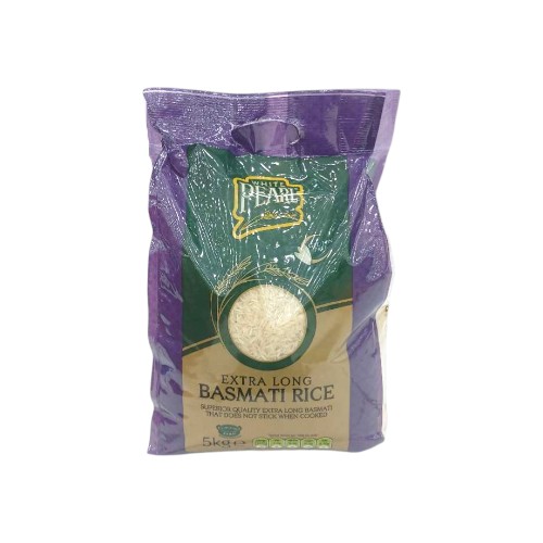 WHITE PEARL EXTRA LONG BASMATI RICE 5KG
