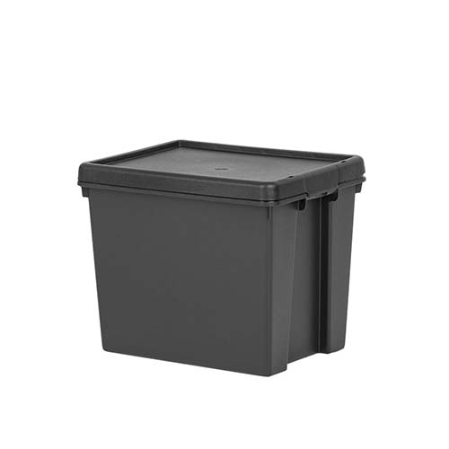 WHAM HEAVY DUTY BOX W LID 24L BLACK