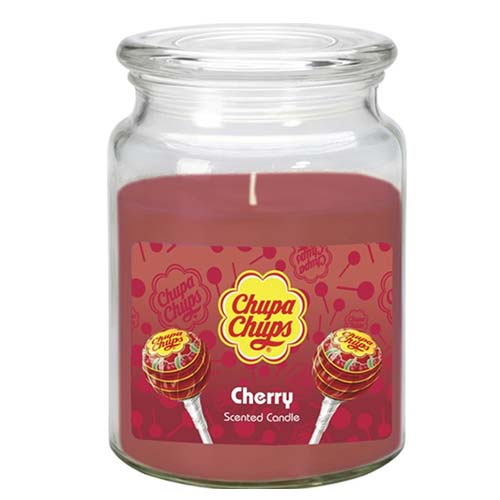 UBL CHUPA CHUPS 18OZ JAR CANDLE STRAWBERRYCREAM