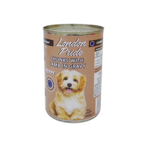 LONDON PRIDE PUPPY FOOD W LAMB 410G