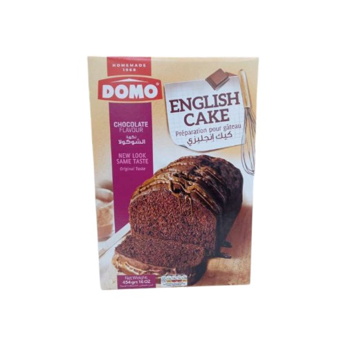 DOMO CAKE MIX ENGLISH CHOCO 454G