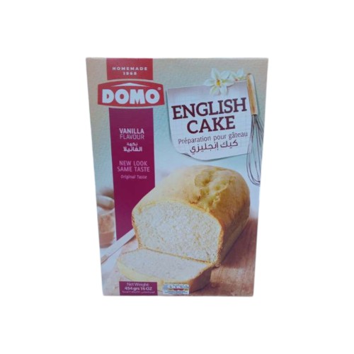 DOMO CAKE MIX ENGLISH VANILLA 454G