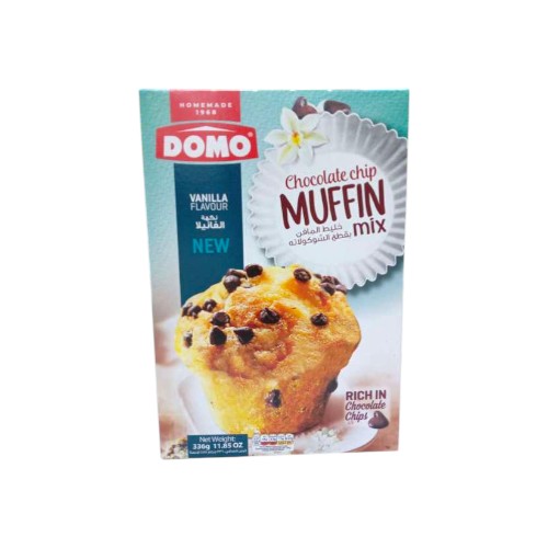 DOMO PUDDING MUFFIN MIX VANILLA CHOCO 336G