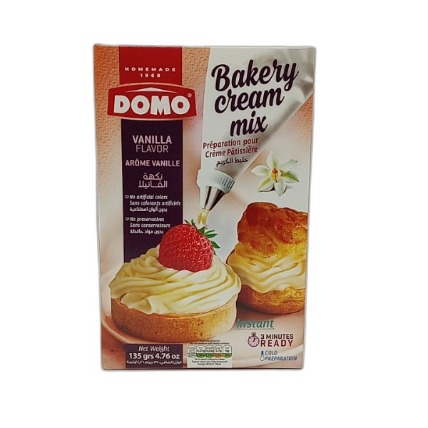 DOMO BAKERY CREAM MIX VANILLA 135G