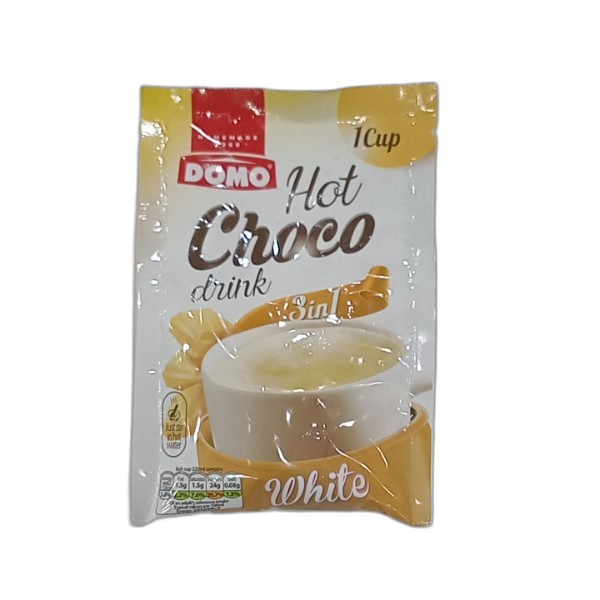 DOMO HOT CHOCO DRINK WHITE 3IN1