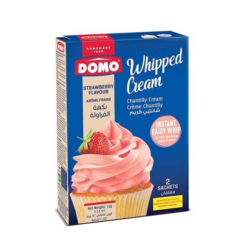 DOMO CREAM CHANTILLY STRAWBERRY 72G