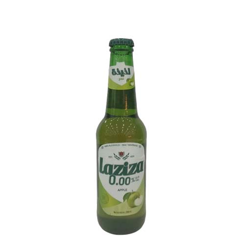LAZIZA BEER APPLE GLASS 330ML