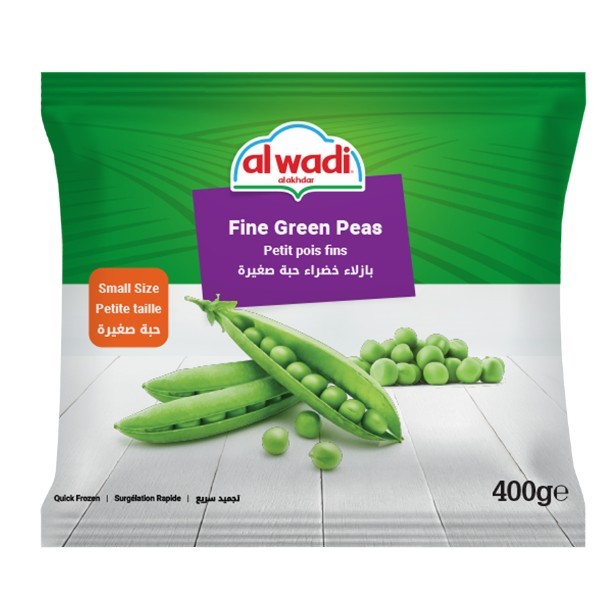 AL WADI FINE GREEN PEAS 400G