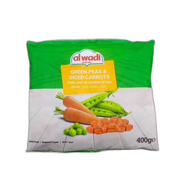 ALWADI FROZEN PEAS CARROT 400G