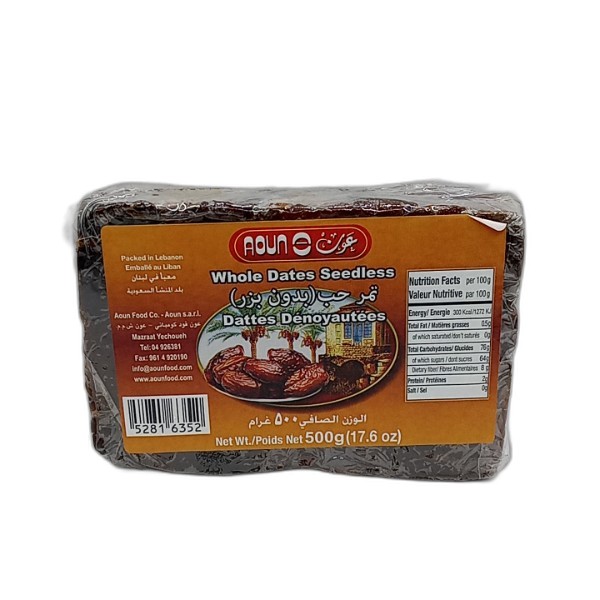 AOUN SEEDLESS DATES 500G