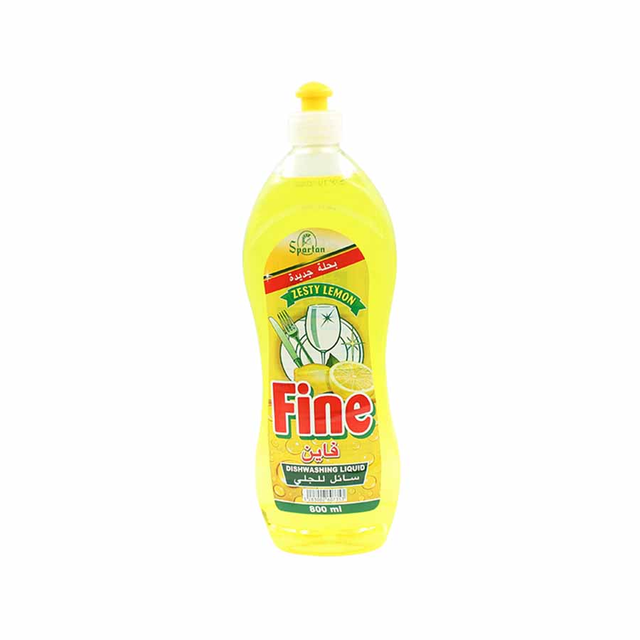 FINE ZESTY LEMON DISHWASH 800ML