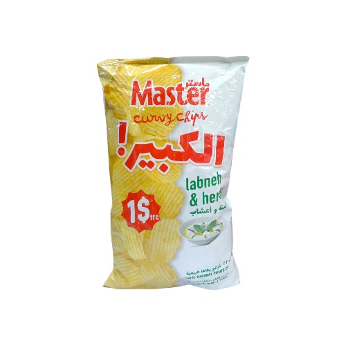 MASTER CHIPS CURVY LABNEH-HERBS 180G
