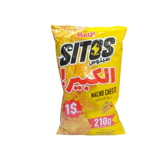 MASTER CHIPS SITOS NACHO CHEESE 210G